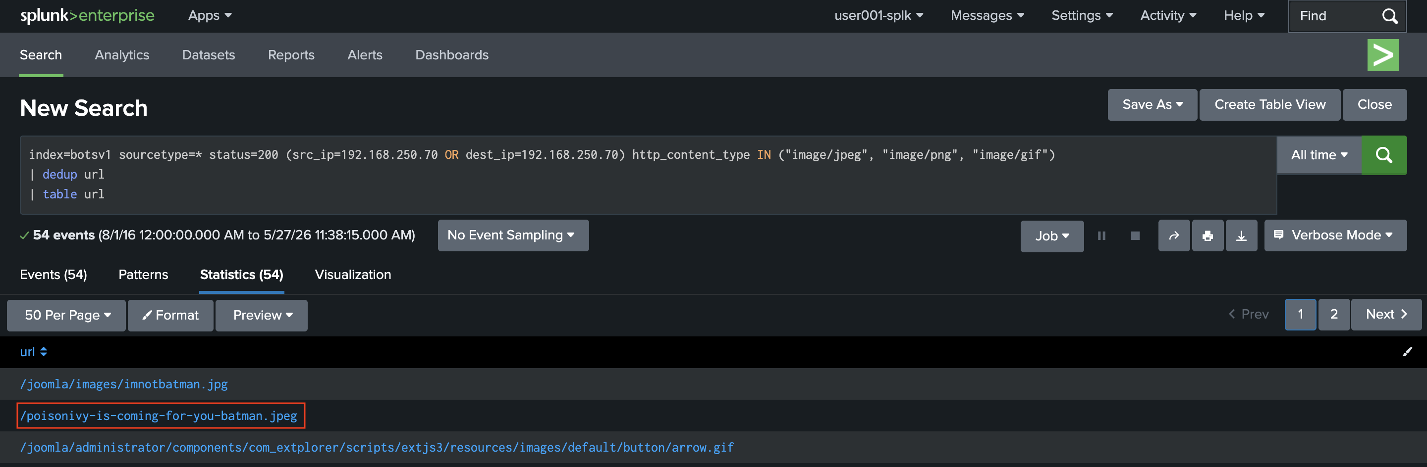 Splunk BOTSv1 Search 07