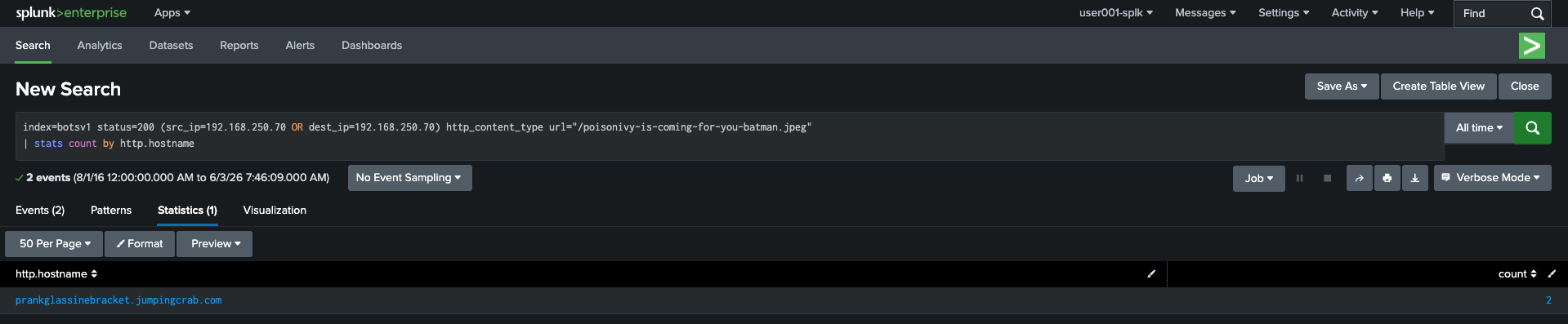 Splunk BOTSv1 Search 08