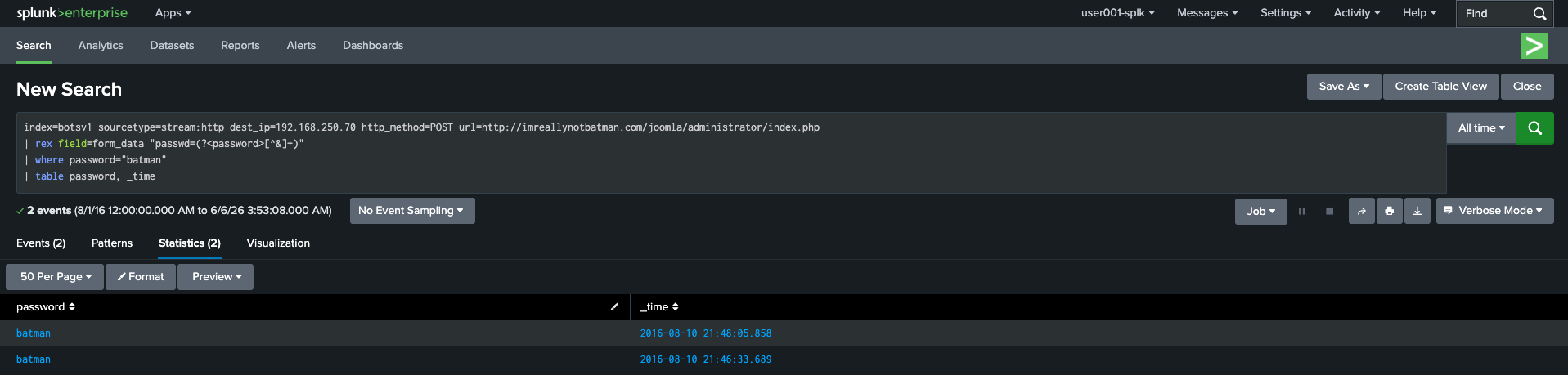 Splunk BOTSv1 Search 19