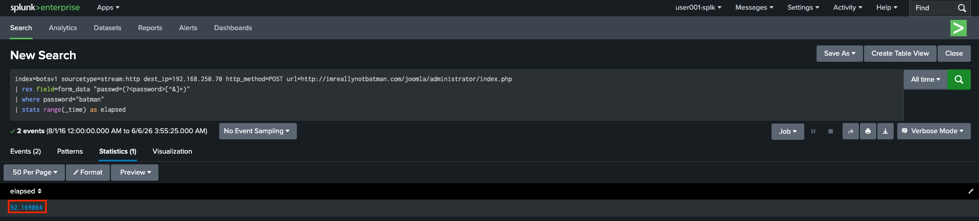 Splunk BOTSv1 Search 20