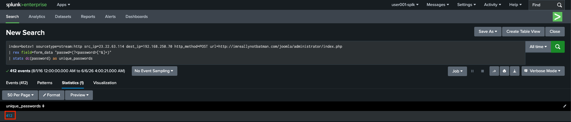 Splunk BOTSv1 Search 21