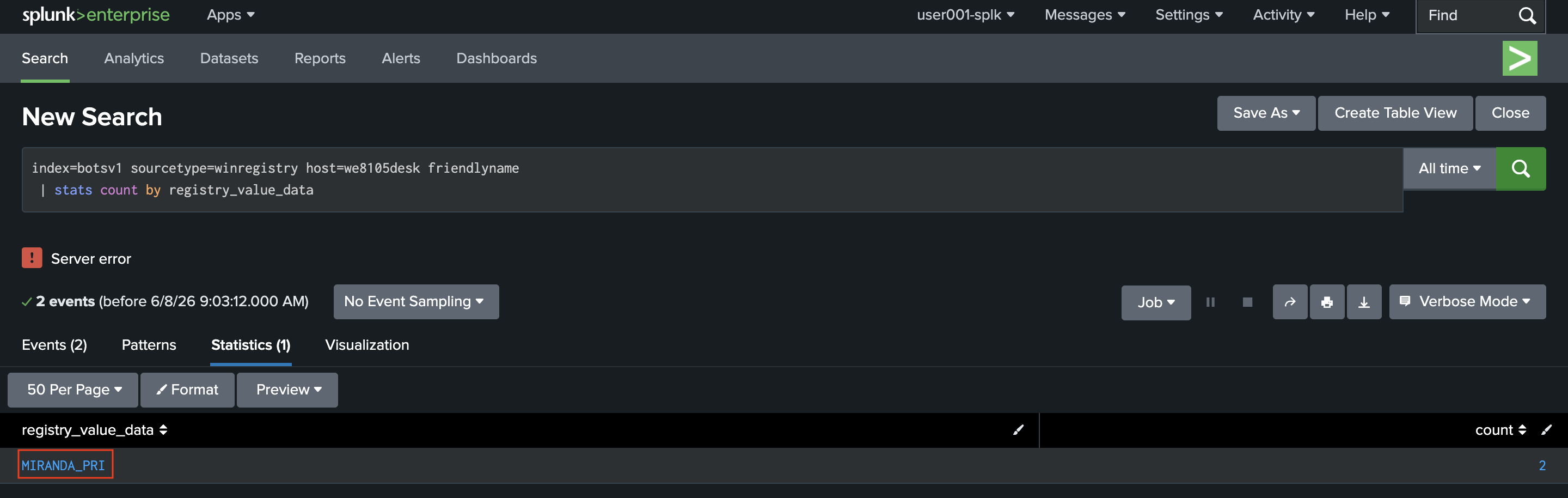 Splunk BOTSv1 Search 2-6