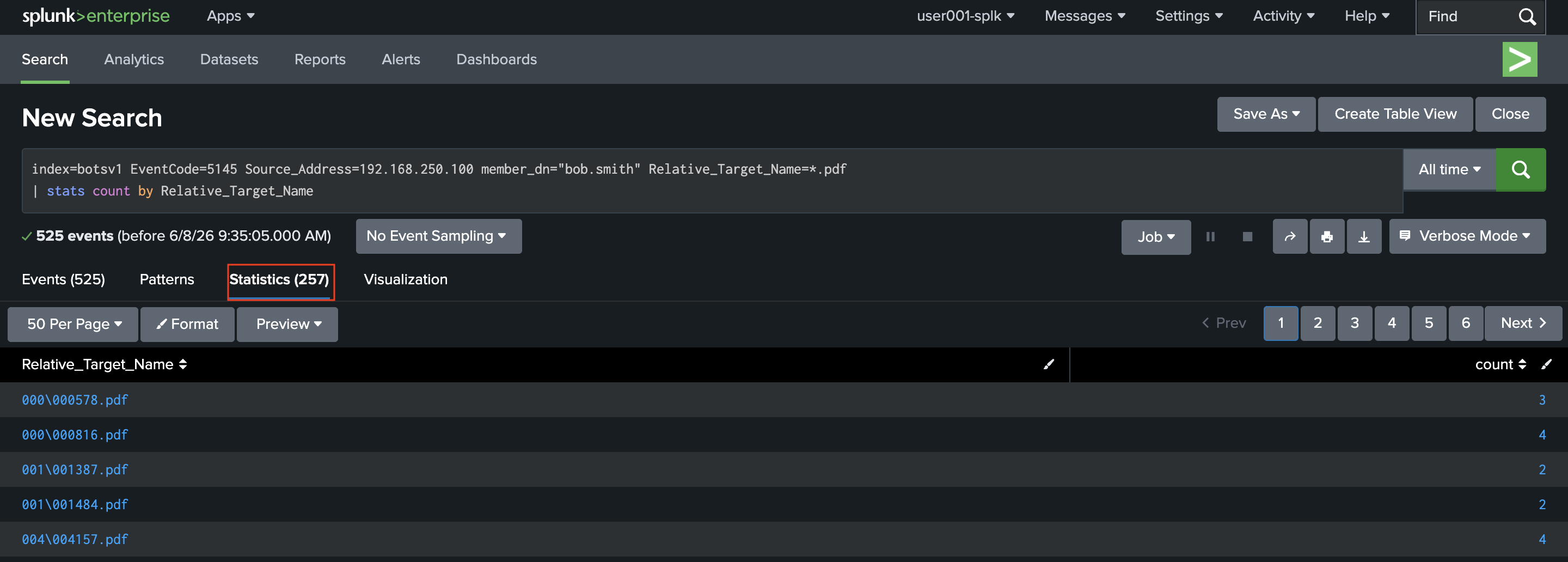 Splunk BOTSv1 Search 2-9