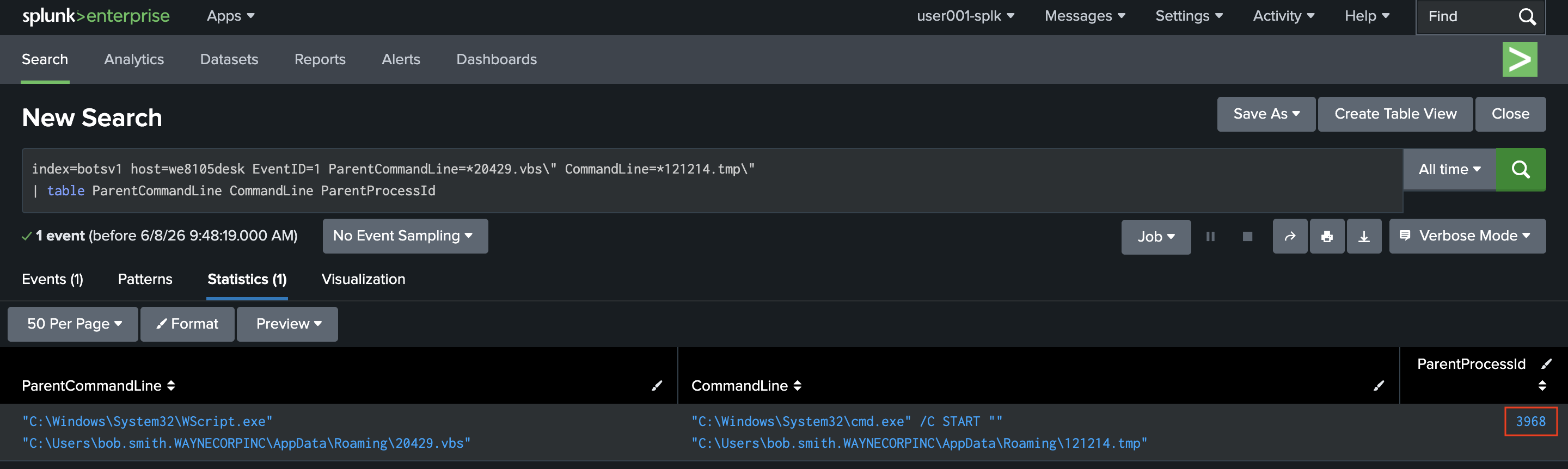 Splunk BOTSv1 Search 2-10