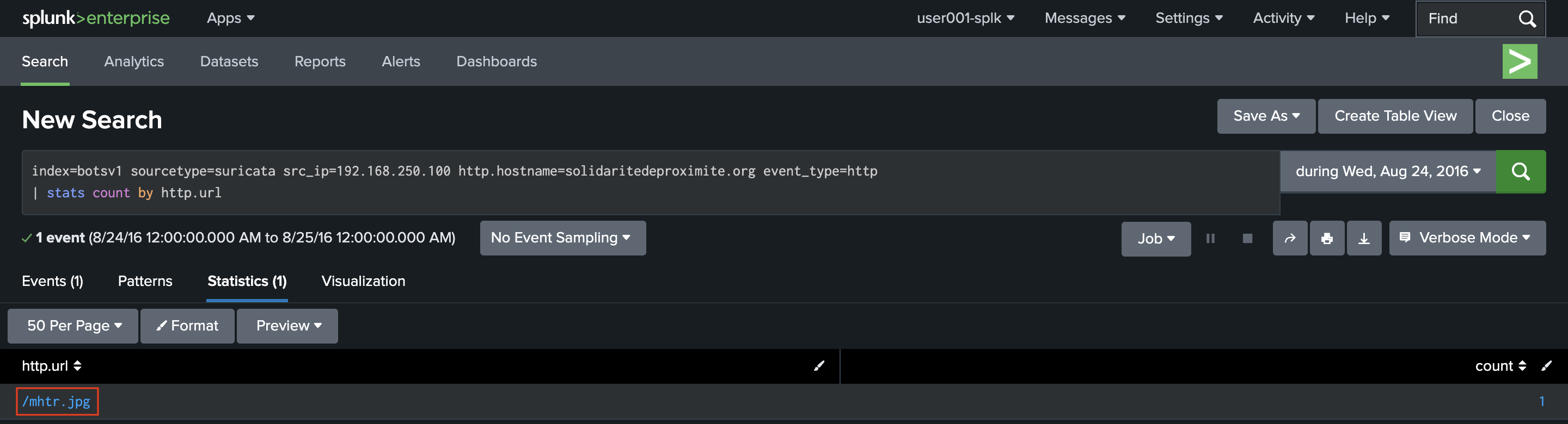 Splunk BOTSv1 Search 2-12
