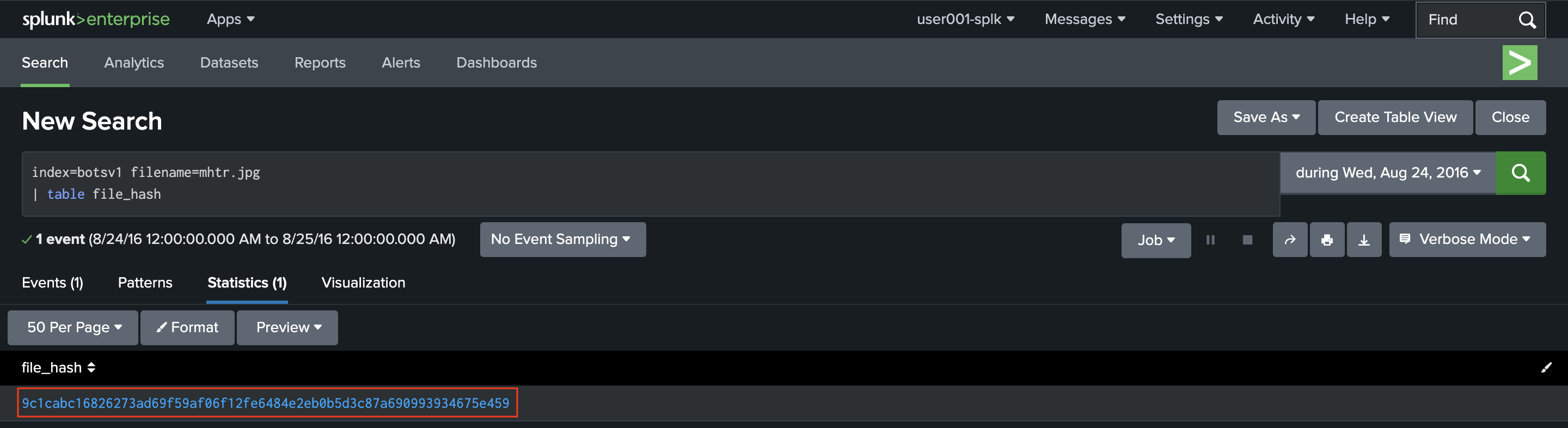 Splunk BOTSv1 Search 2-1